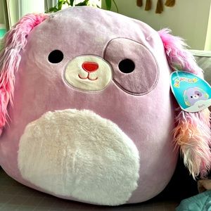 NWT Rainbow Long Ear Barb the Dog 16” Squishmallow